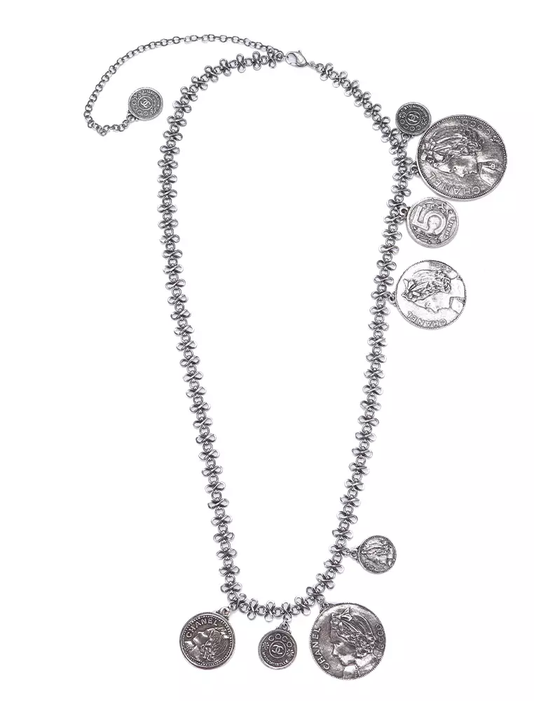 Chanel clearance ruthenium necklace