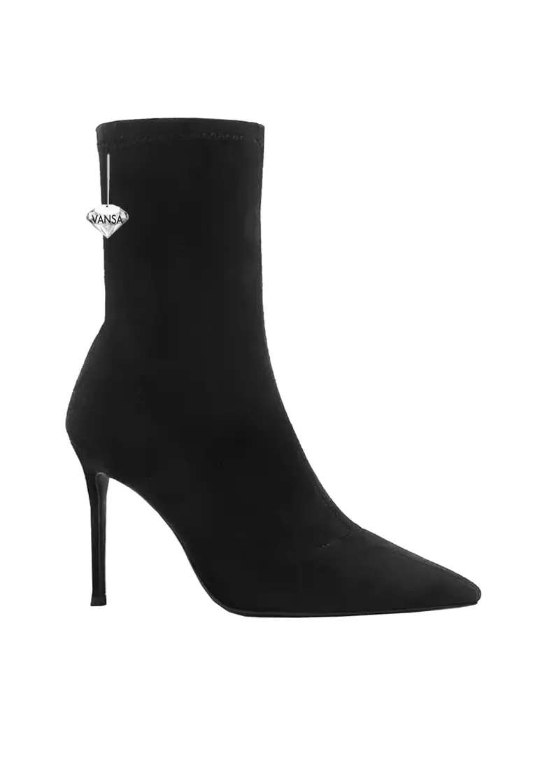 Discount on Twenty Eight Shoes  shoes - SKU: VANSA 9cm Comfortable Elastic Suede Short Boots VSW-B-as.9