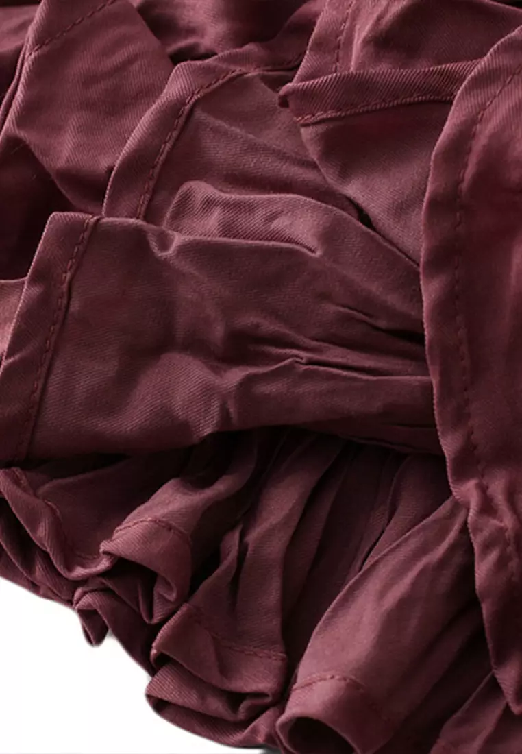 百褶A字半身長裙 AF8862