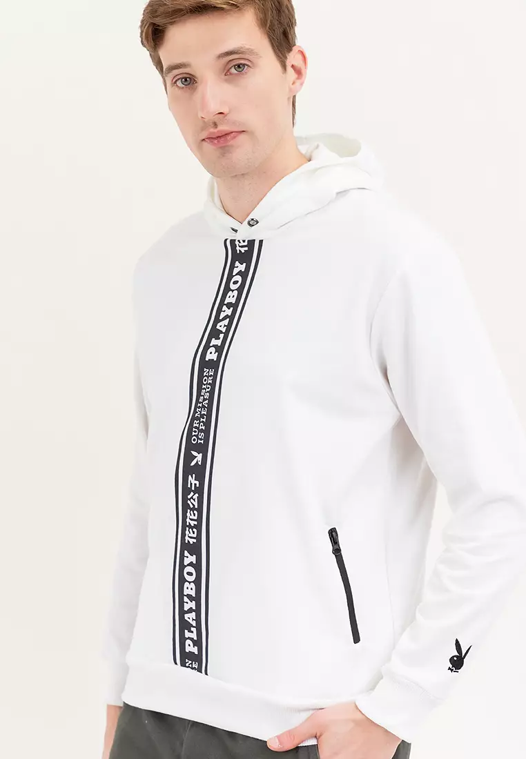 Playboy white hoodie top