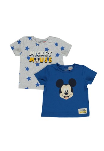 Jual Lc Waikiki Newborn Mickey Mouse Printed 2 Pack T Shirt Original Zalora Indonesia