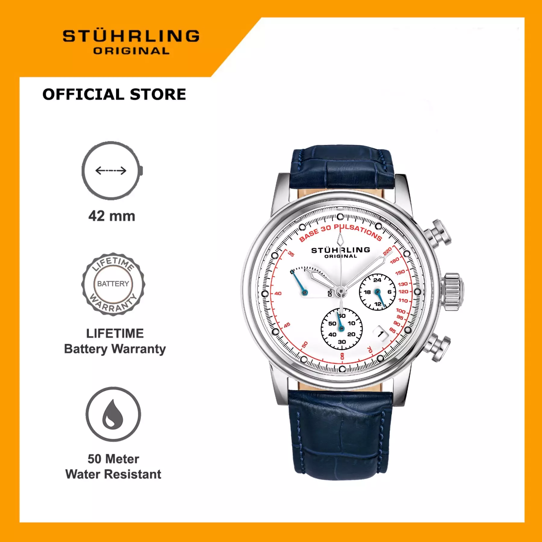 Jual Stuhrling Original Stuhrling Original ChronoPulse 895 04 Jam