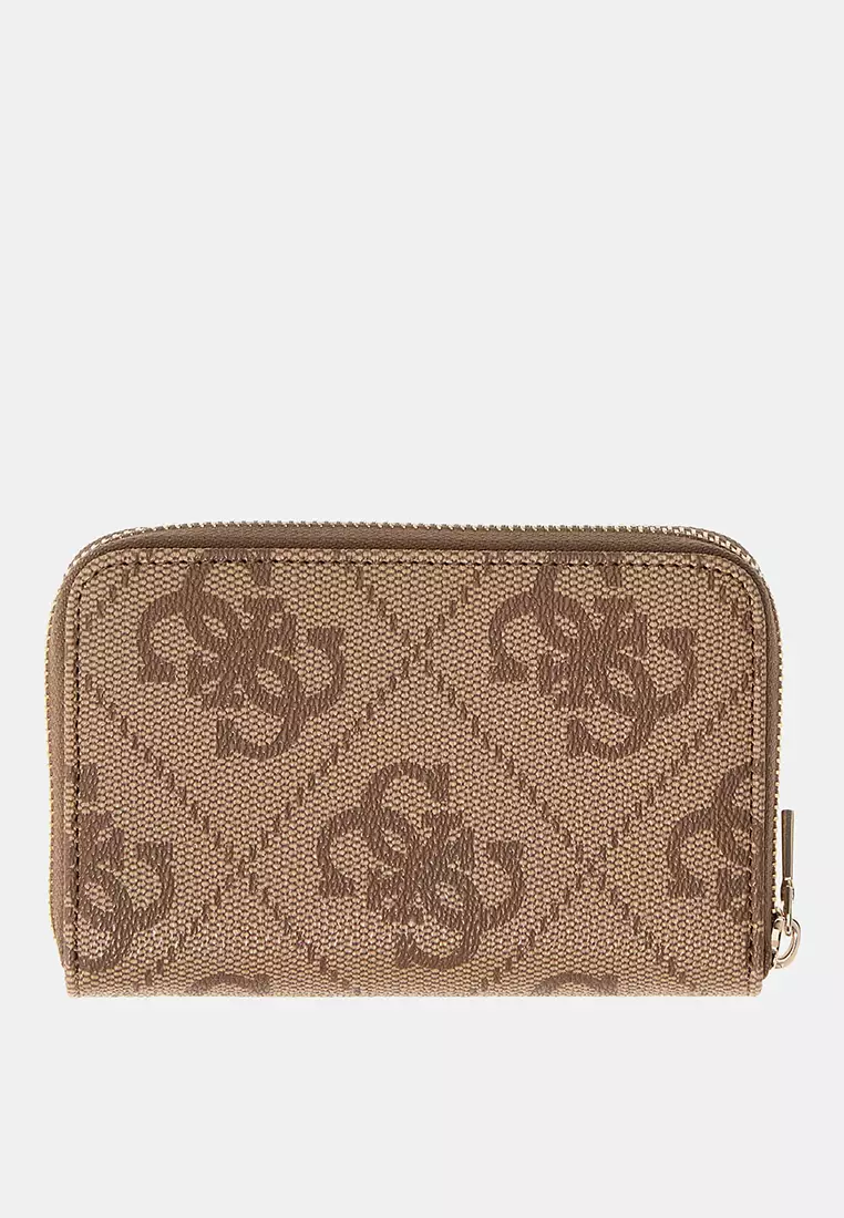 Janie Logo Medium Zip Around Purse