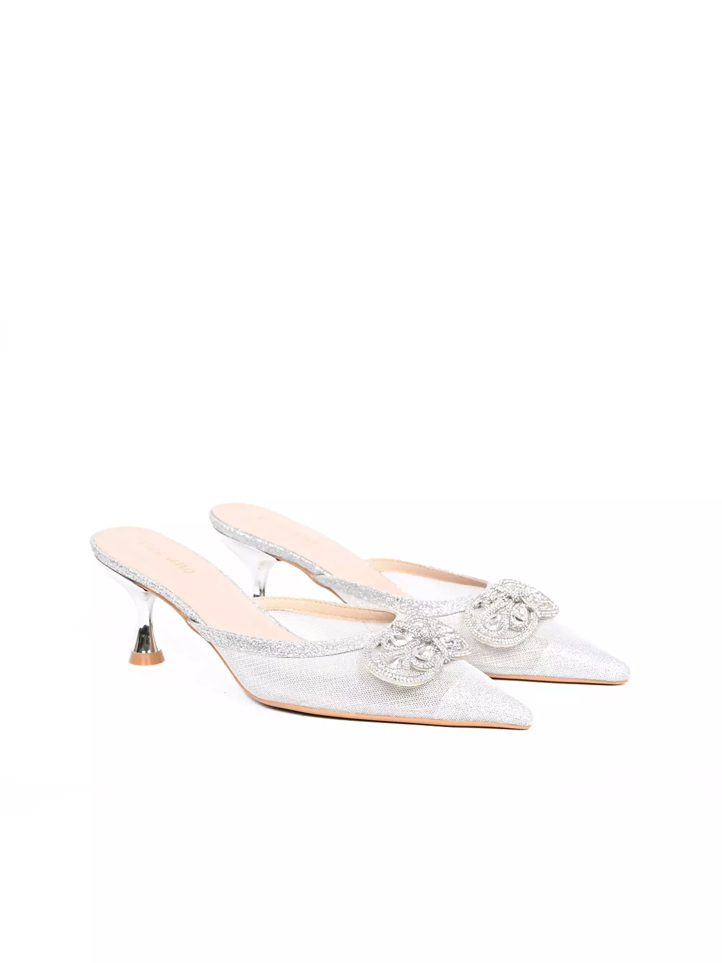 Vizzano Heels Pesta Wanita Lancip Aksesoris Pita (Hak 7 cm) Design Haruka