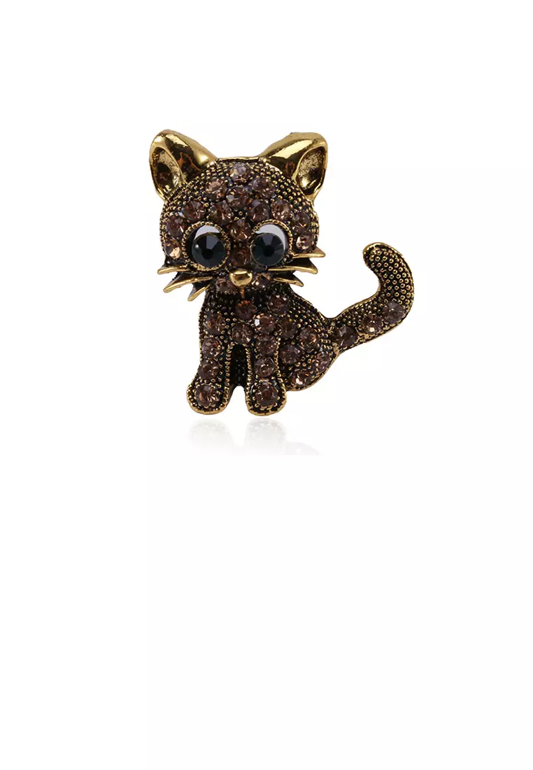 Cat sales brooch pin