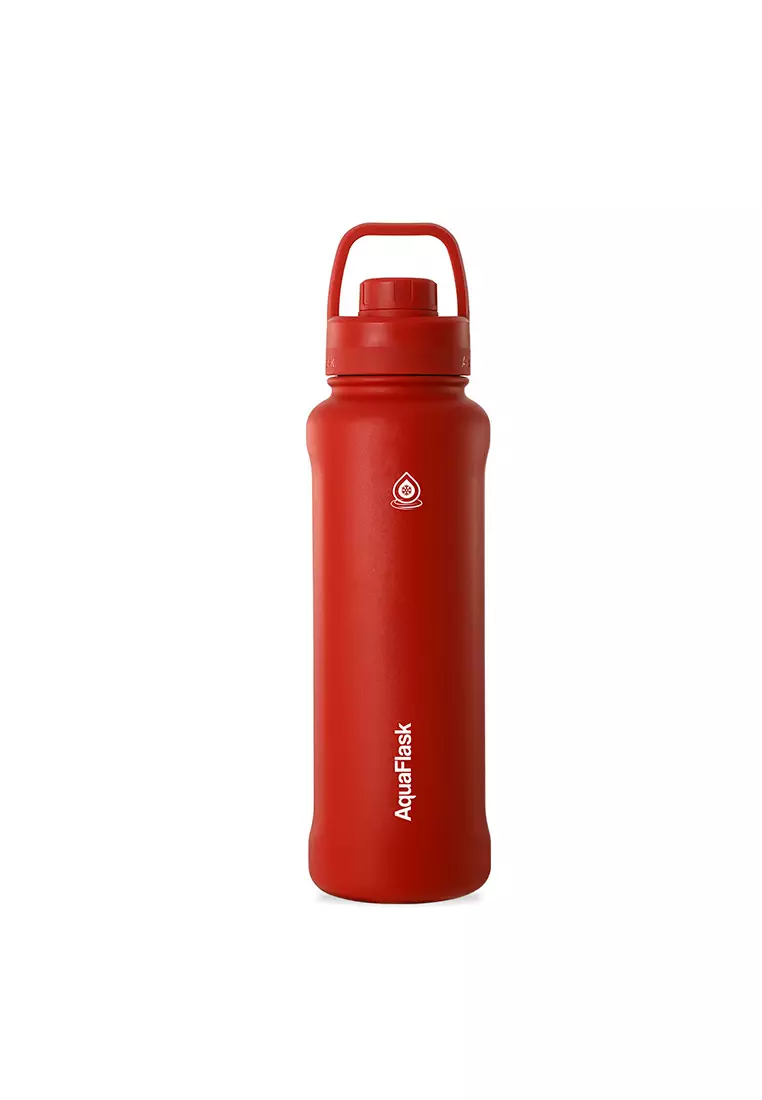 40oz Cherry Red New Sports Lid Bottle Wide Mouth Vacuum Insulated Stainless Steel Drinking Water Bottle