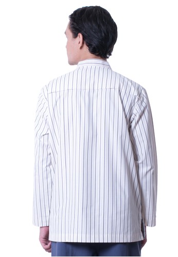 Jual Diindri Hijab Ghiffari Koko Fresh Red Stripes 