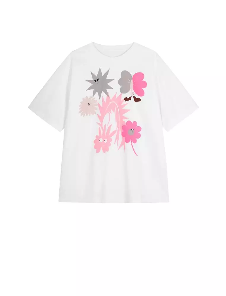 Loose Fit Printed Short Sleeve T-Shirt