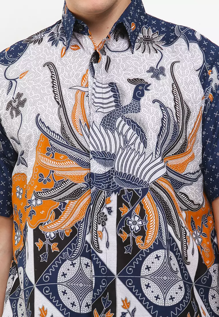 Phineas Kemeja Batik Premium Pria Casual Modern Lengan Pendek