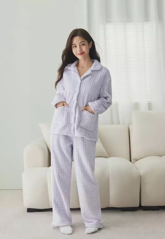 FEYA FLEECE PAJAMA SET FOR WOMAN GIRL HW09641