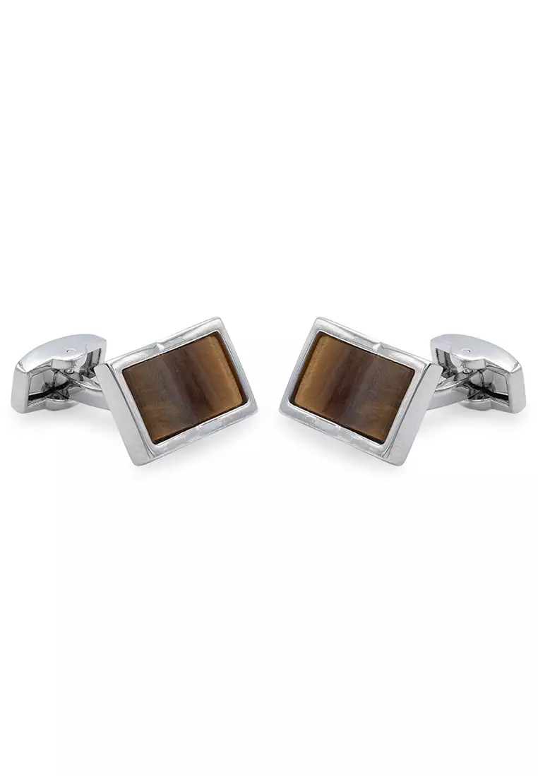 Yare Cat-Eye Concave Cufflink