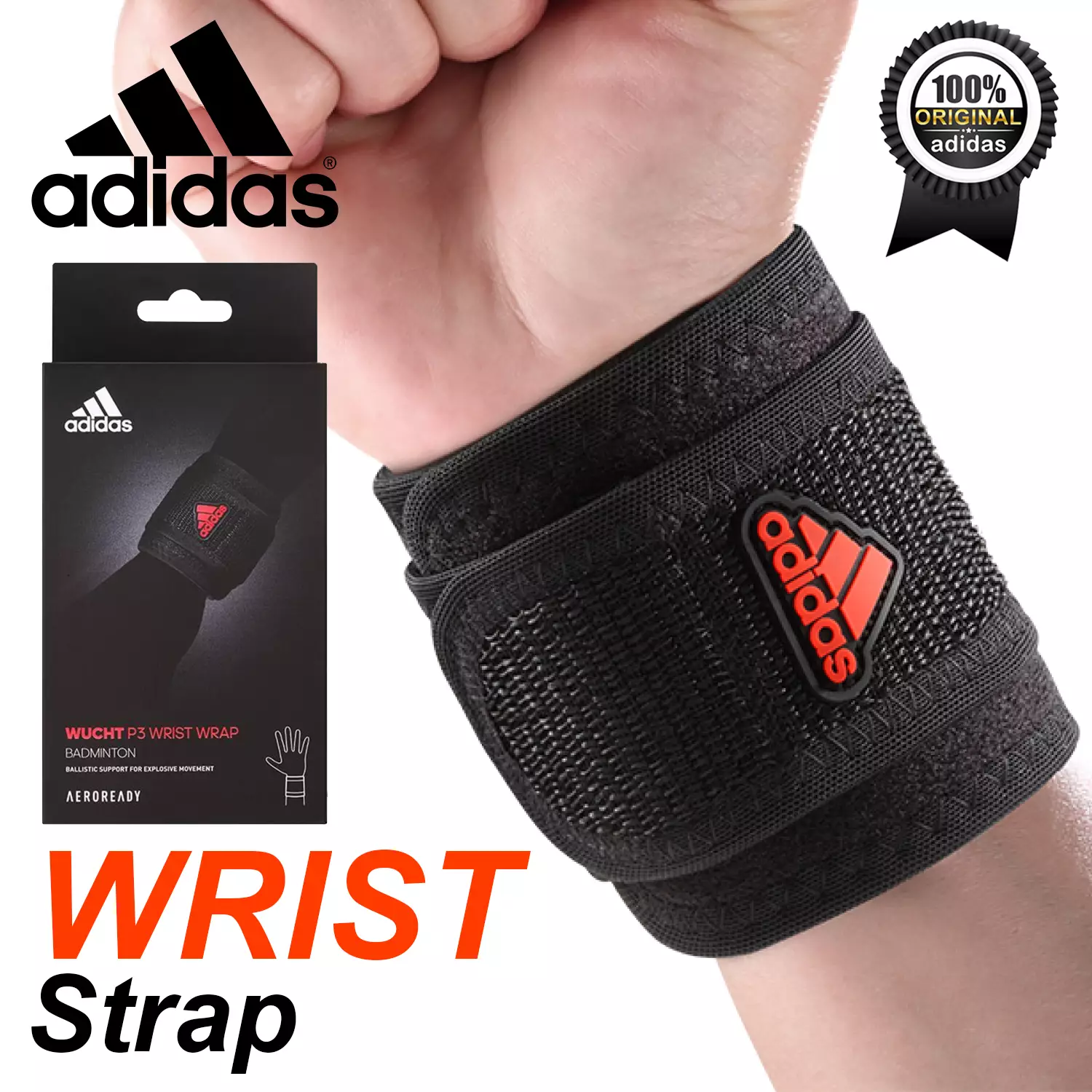 Jual Adidas Badminton Wrist Strap Adidas Wucht P3 Original 2024 ...