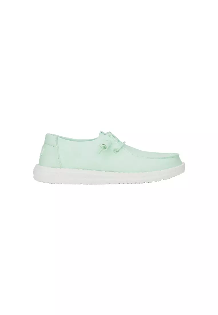Discount on HeyDude  shoes - SKU: Women's Wendy Stretch Canvas in Bay Blue
