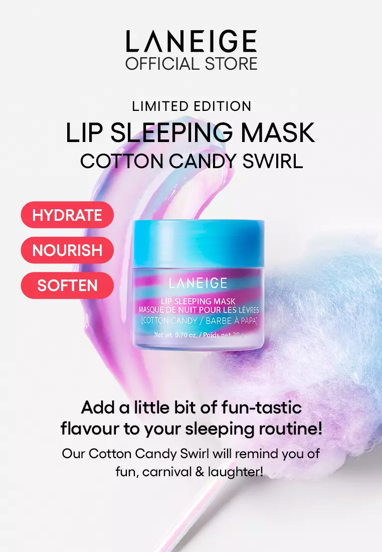 Buy Laneige [Limited Edition] Laneige Cotton Candy Swirl Lip Sleeping Mask  20g - Overnight Lip Sleeping Mask, Moisturize, Plump Lips Online | ZALORA  Malaysia