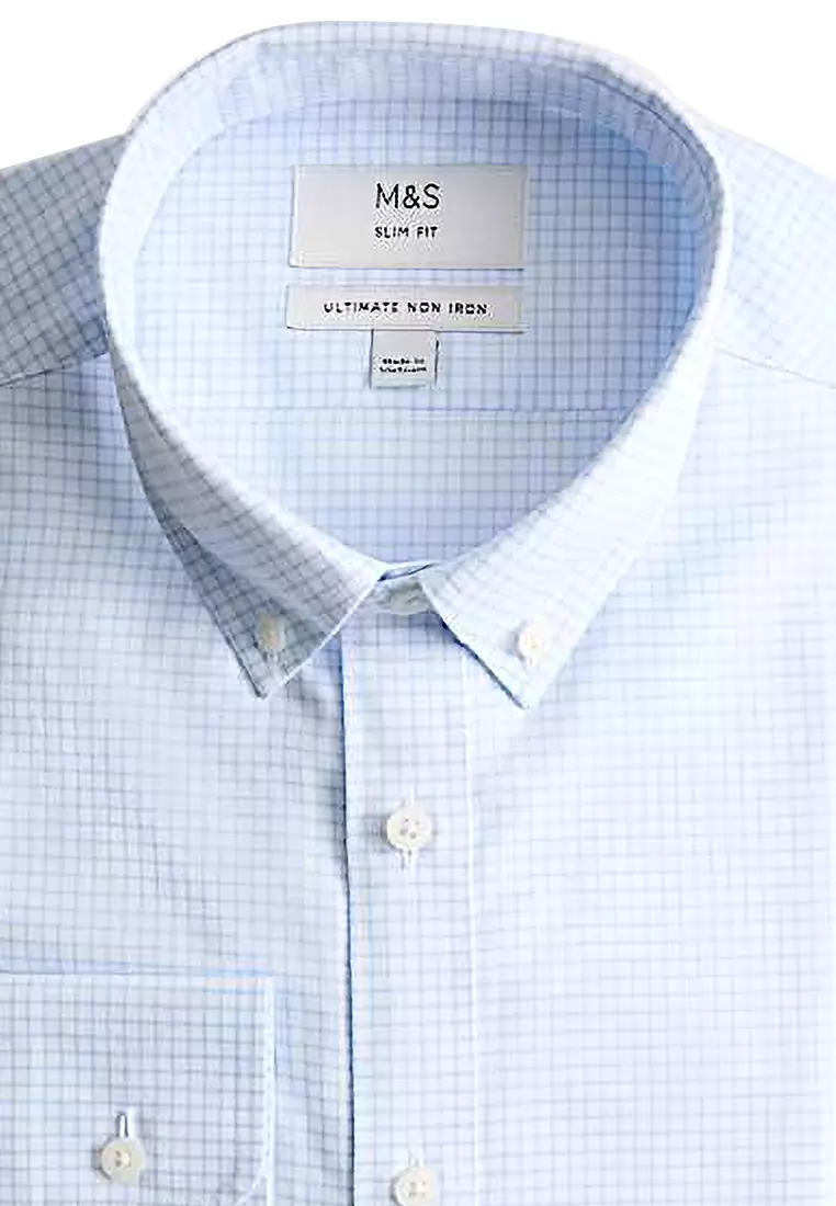 Slim Fit Ultimate Non Iron Check Shirt