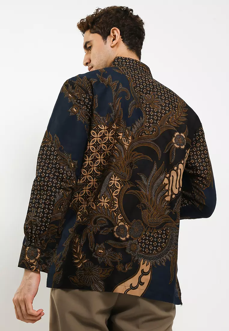 Mahesa Kemeja Batik Exclusive Premium Pria Casual Modern Lengan Panjang