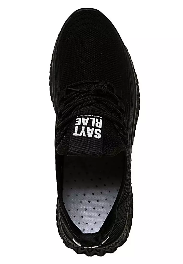 Chayton Sepatu Olahraga Pria Sneakers Casual Motif Polos Material Flyknit Mesh ORIGINAL