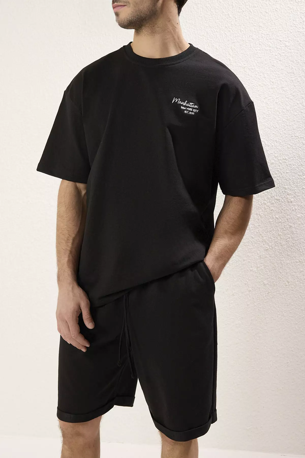 Oversize/Wide Cut City Embroidered Tracksuit Set