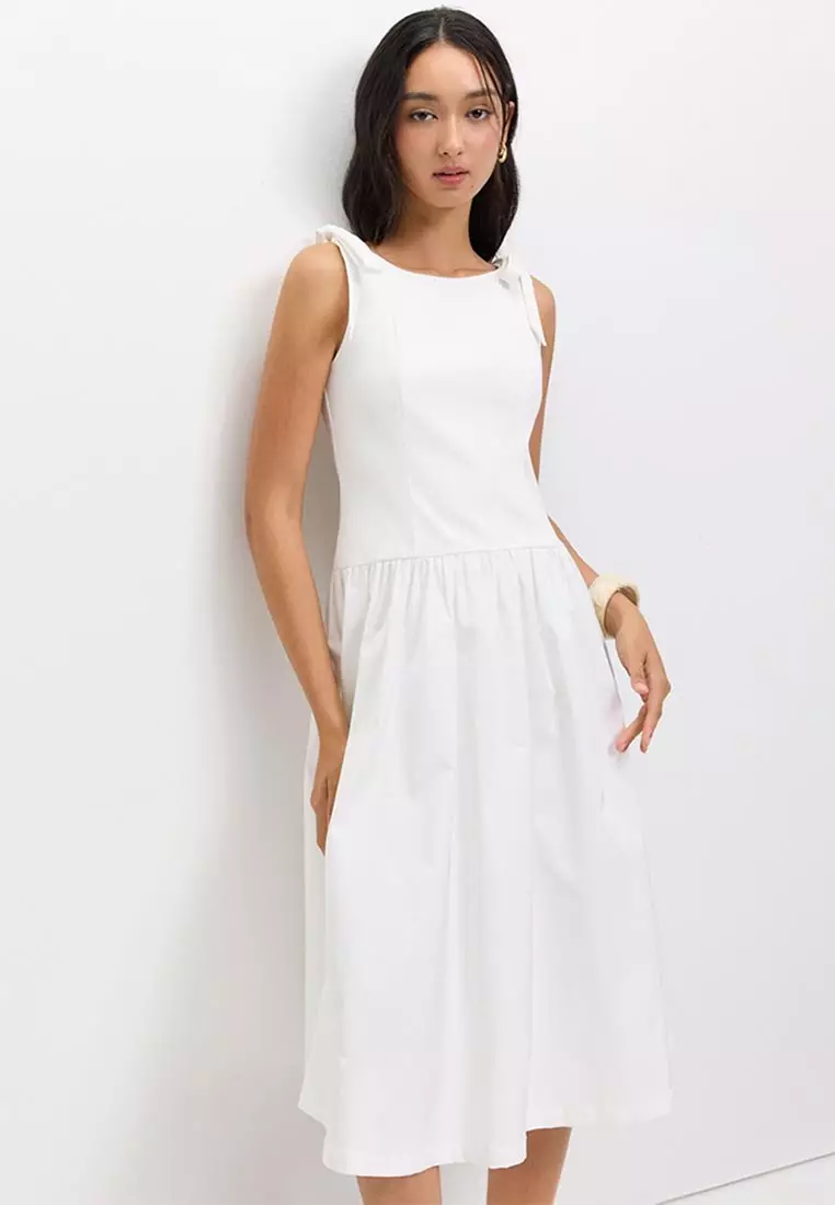 Tie Shoulder Dress
