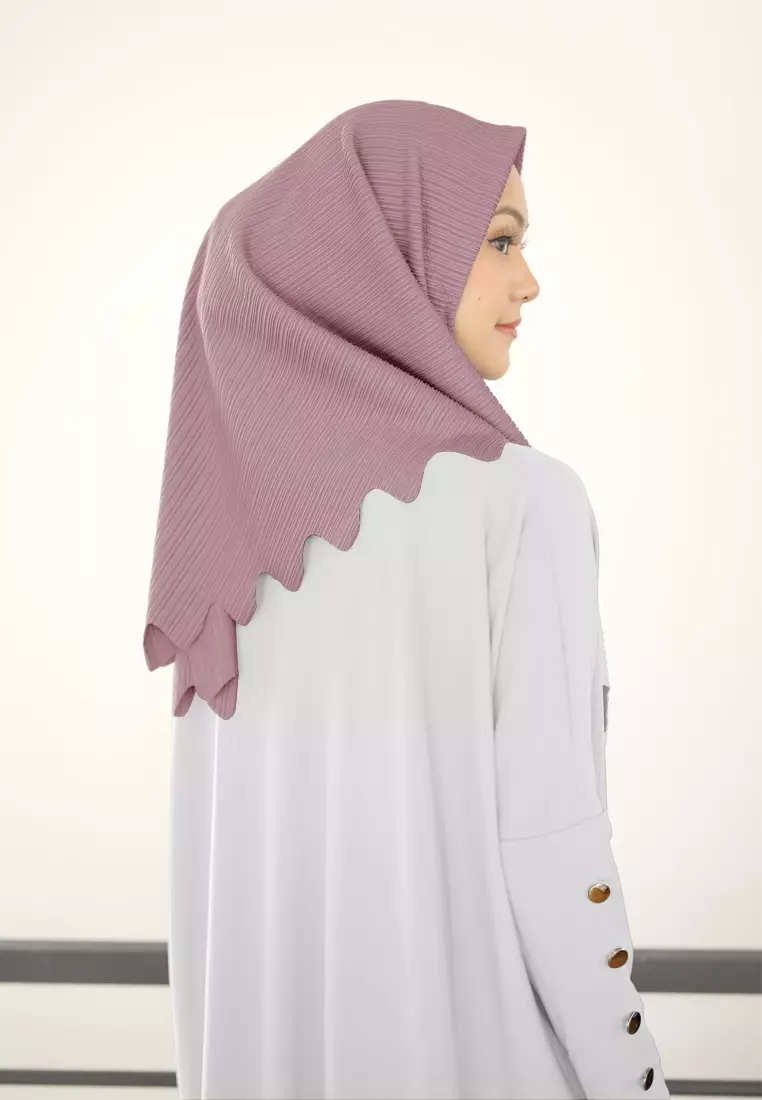 Cotton Bee - Marsha Bergo | Hijab Instan Jersey Tekstur  - Darky Rose