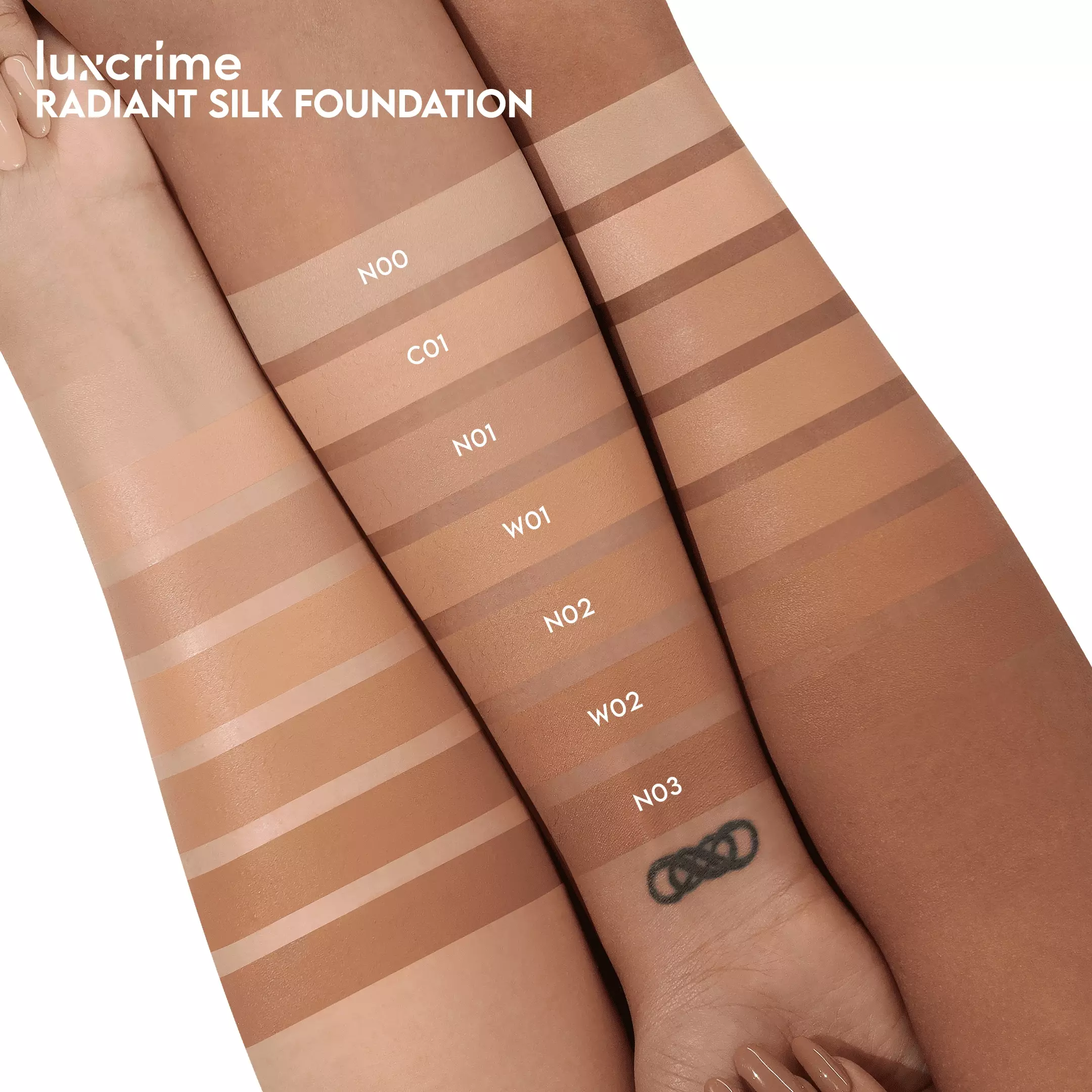 Luxcrime Radiant Silk Foundation SPF 50 PA+++ - W02