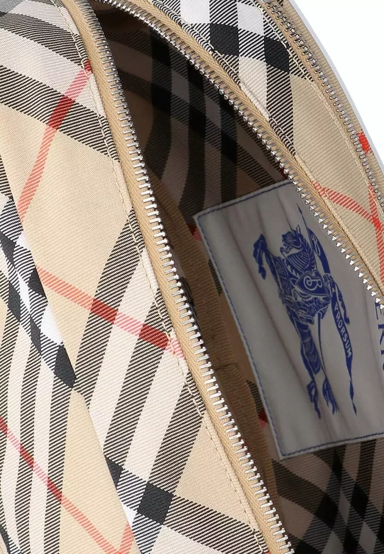 Check Crossbody Bag in Sand