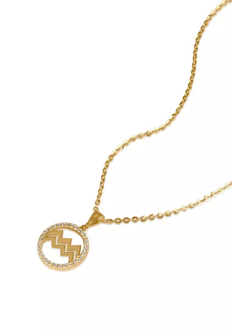 Aquarius Pendant 14k Gold