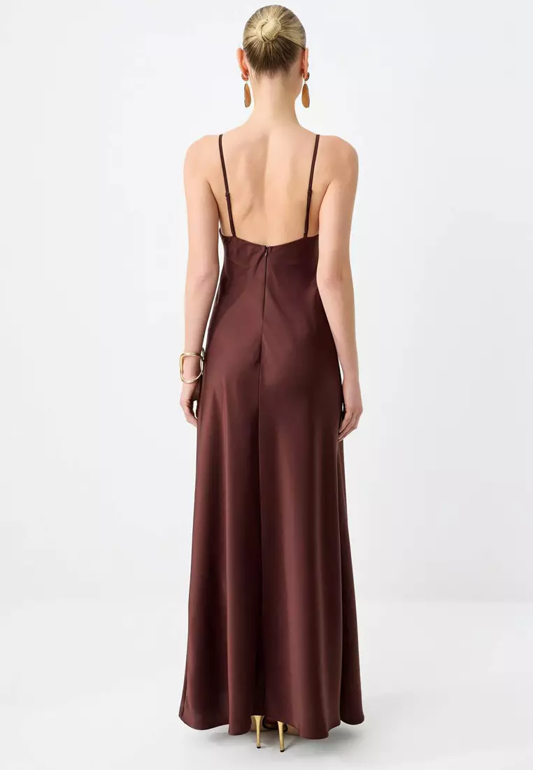 brown graduation dresses Buy Trendyol Woven Midi Evening Dress & Dress 2026 Online Sherri Hill Dress 57379