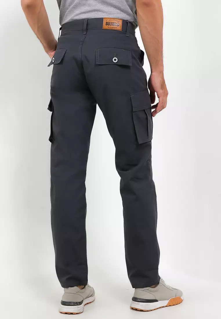 Celana Cargo Ripstop Pants Non Stretch Reguler - Grey