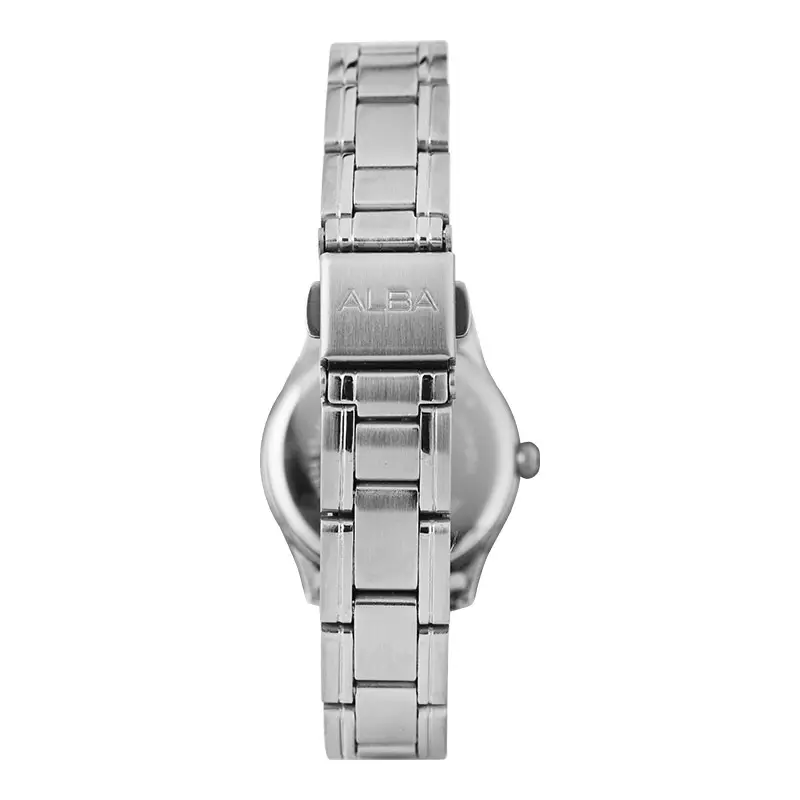 Jam Tangan Wanita Alba Prestige AN8047X1 Ladies Black Dial Stainless Steel Strap
