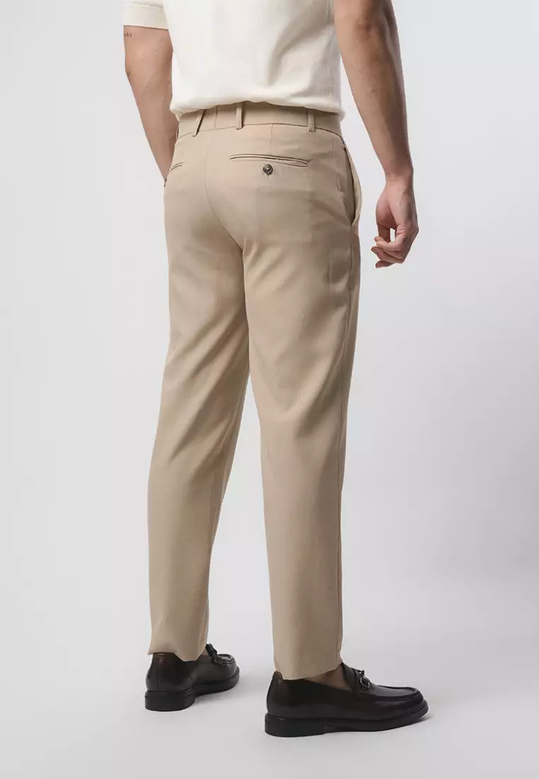 Pedro Regular Fit Trousers Pants Khaki