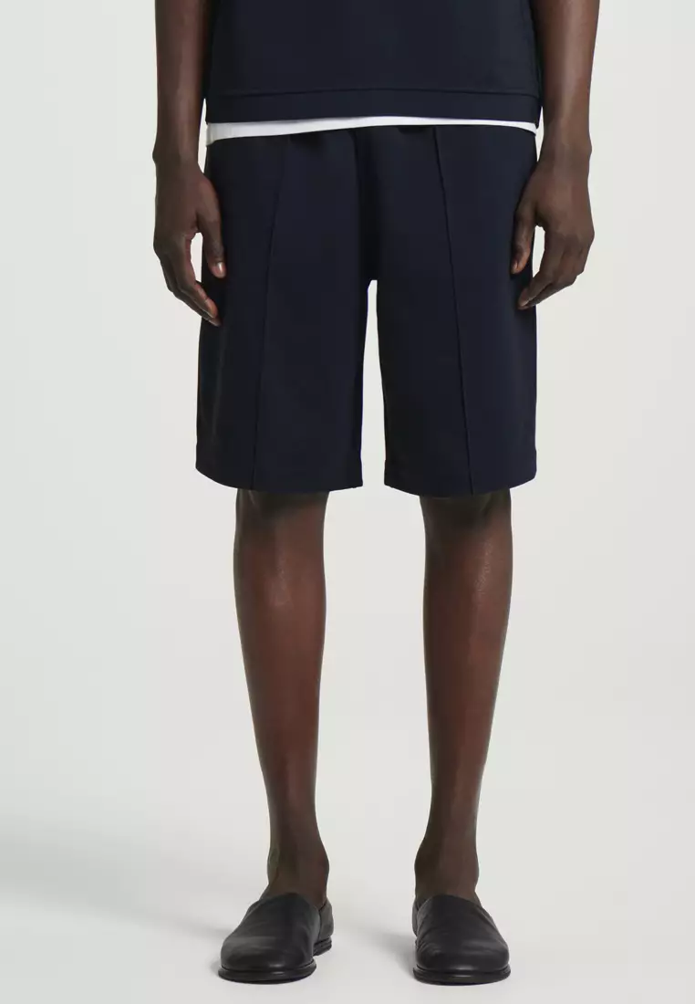 Drawstring Jersey Track Shorts