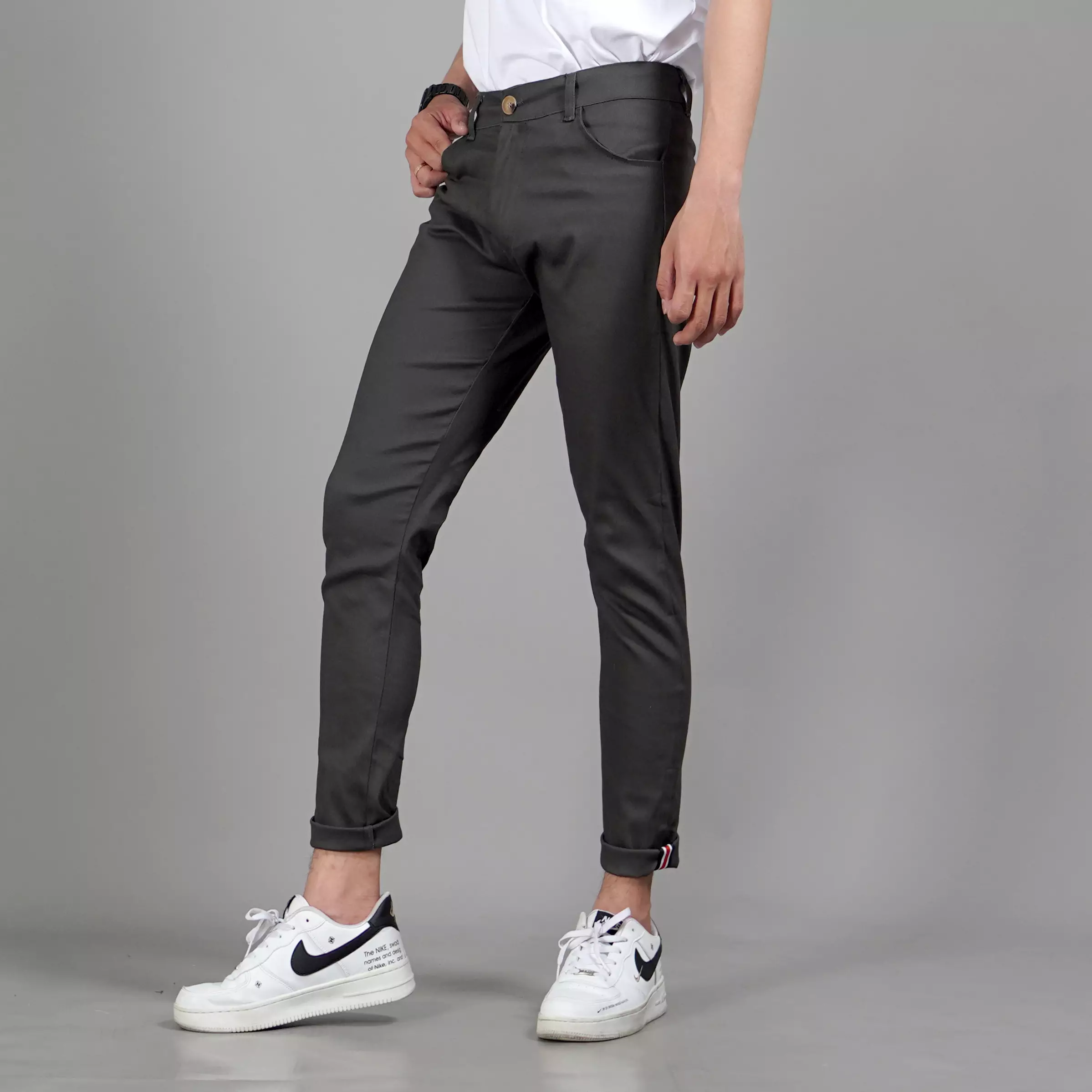  JAVIER Celana Chino Panjang Pria Celana Chinos Pria Chino Pants - ABU TUA