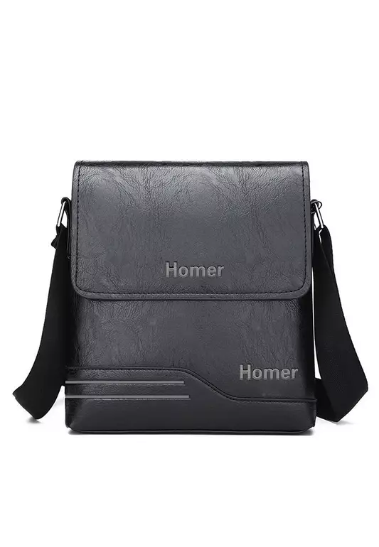 Zion PU Leather Mini Sling Bag for Men Messenger Bag Crossbody Bag Shoulder Bag for Boys