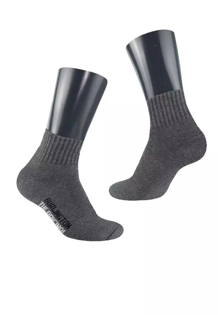 Burlington Men's Thick Sports Heavy Ankle socks 3 pairs in 1 pack 0222H