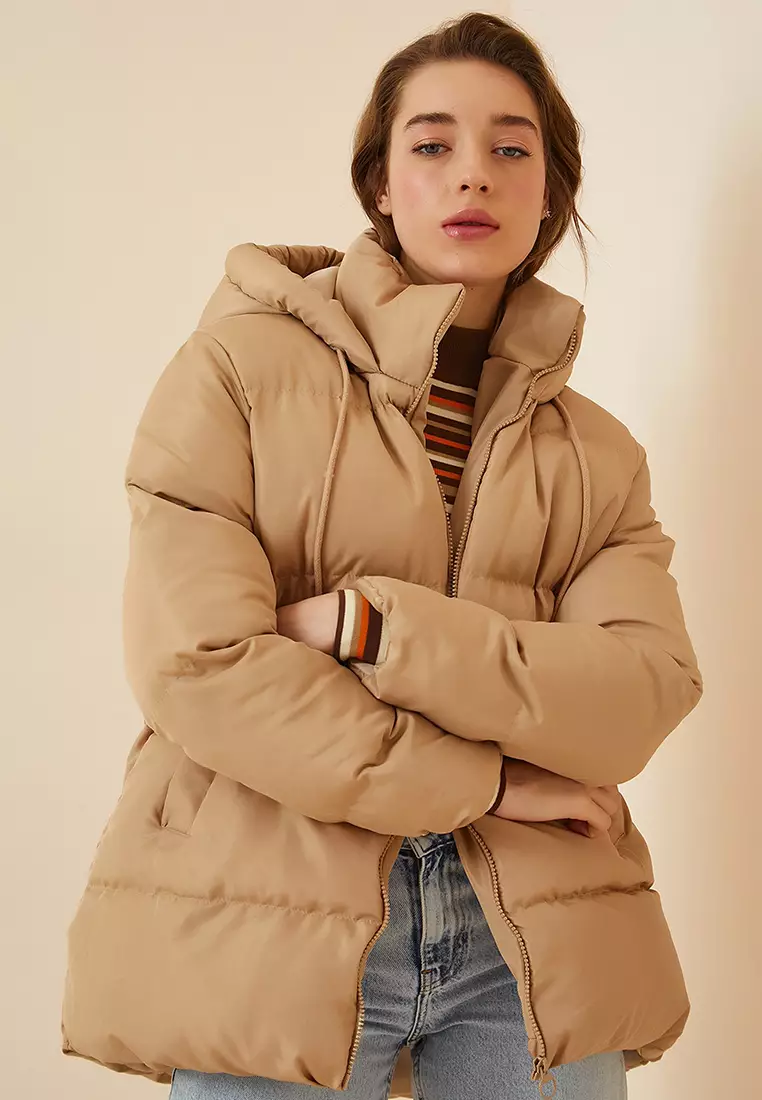Hooded Puffy Coat