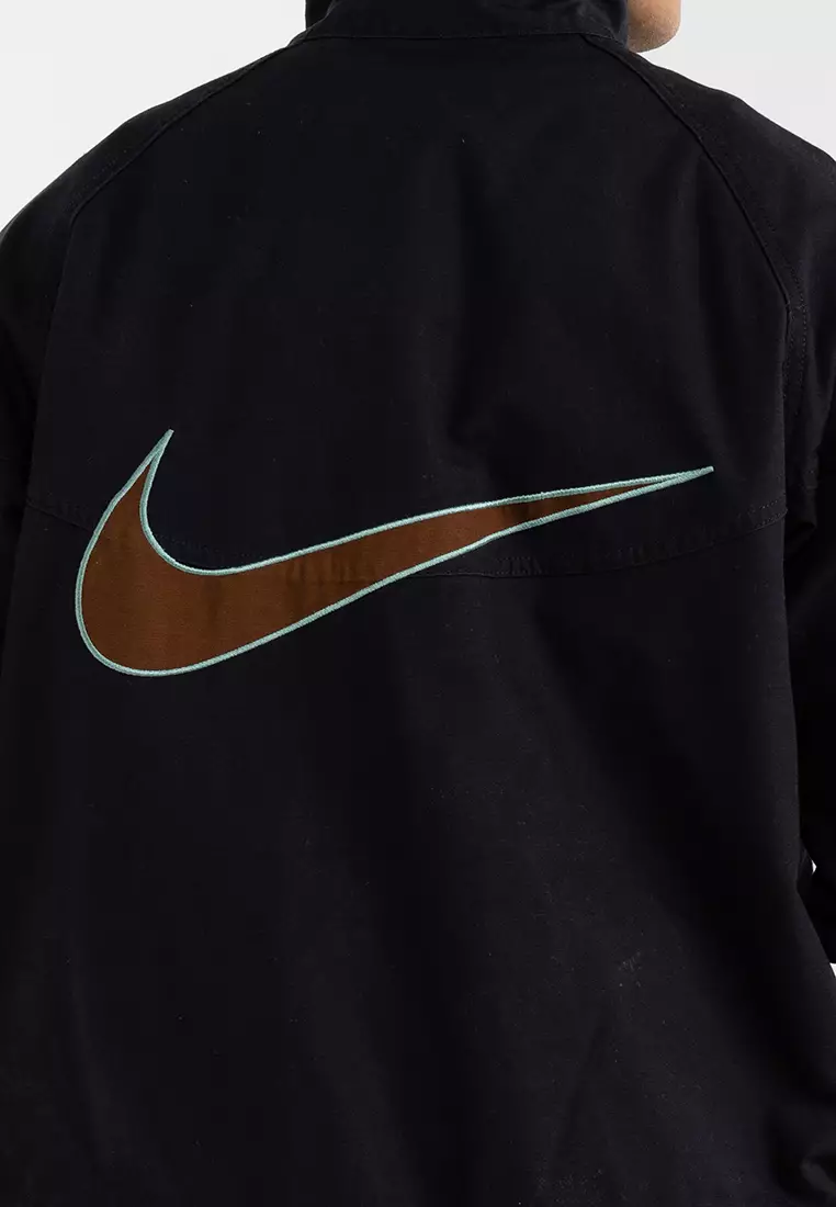 Gold and on sale black nike windbreaker