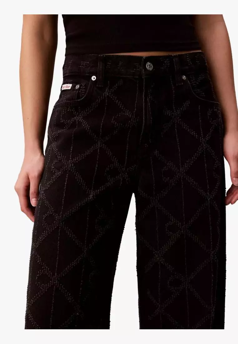 Jual Calvin Klein Calvin Klein - Low Rise Baggy Logo Jeans Original ...