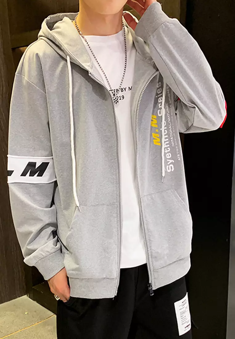 Buy Trendyshop Printed Hoodies Zip Up Jacket 2023 Online | ZALORA Singapore