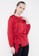 The B Club red Long Sleeve Blouse With Ribbon FF79AAA6CFC2F9GS_2