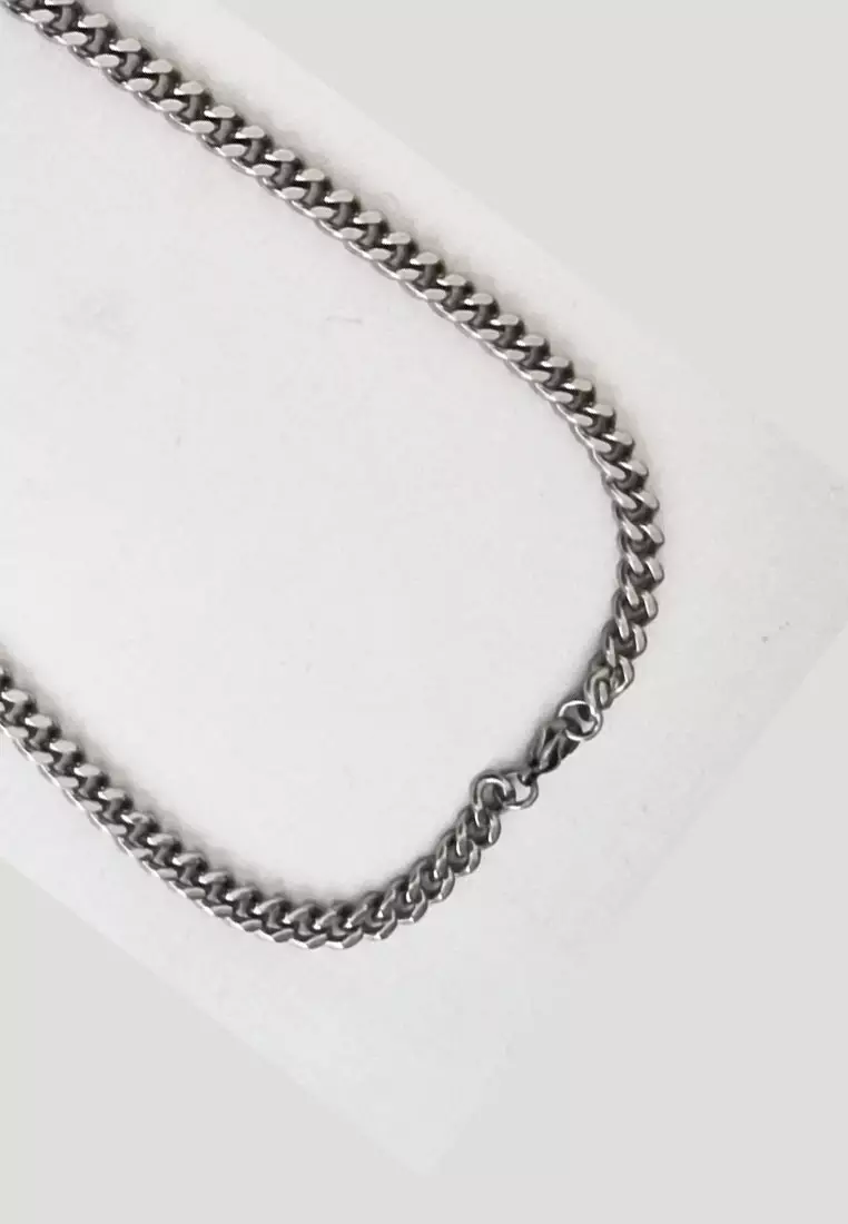 Pearly Cuban Necklace Kalung Wanita Silver