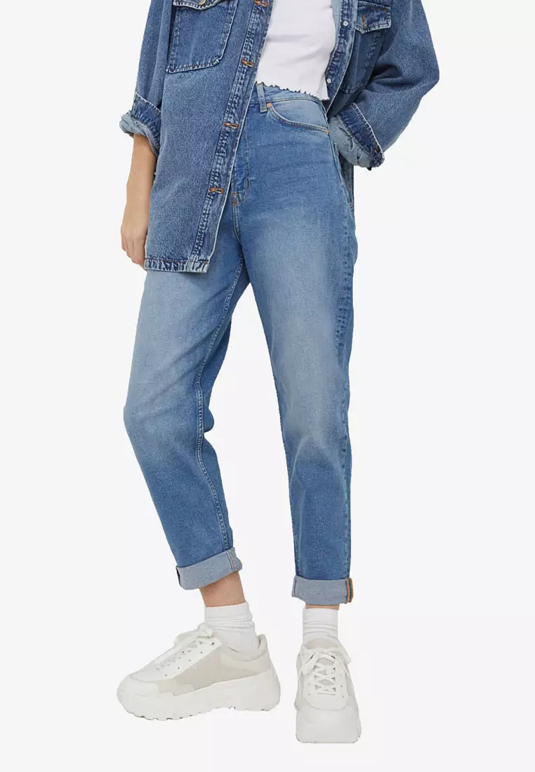 H & top m mom jeans