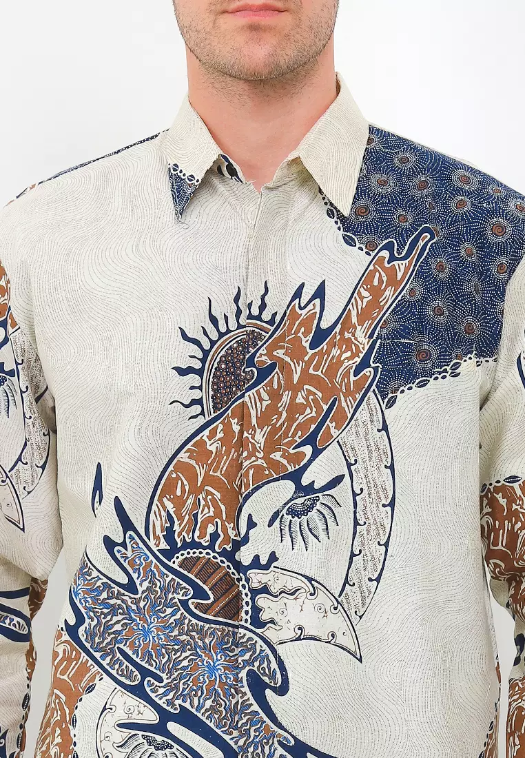 Batik Talenta Exclusive Lengan Panjang Air Blue