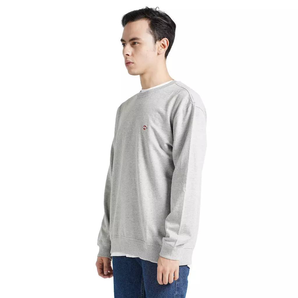 Lee Cooper Sweater Small Logo Retro Misty 71