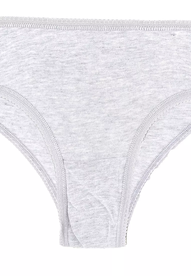 5pk Cotton Lycra Brazilian Knickers