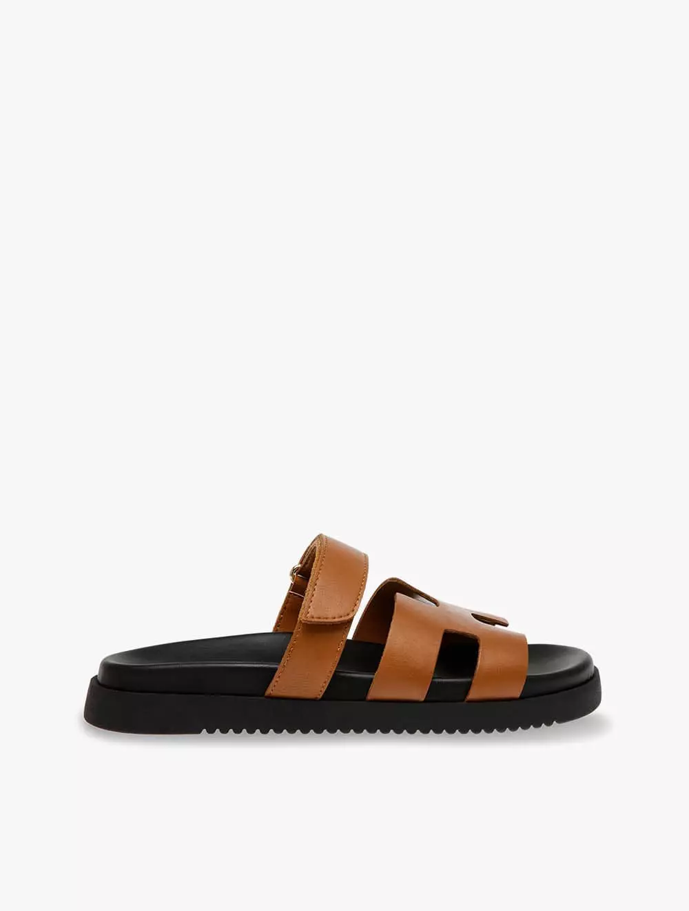 Steve Madden MAYVEN-CN Women's Flat Sandals- Cognac