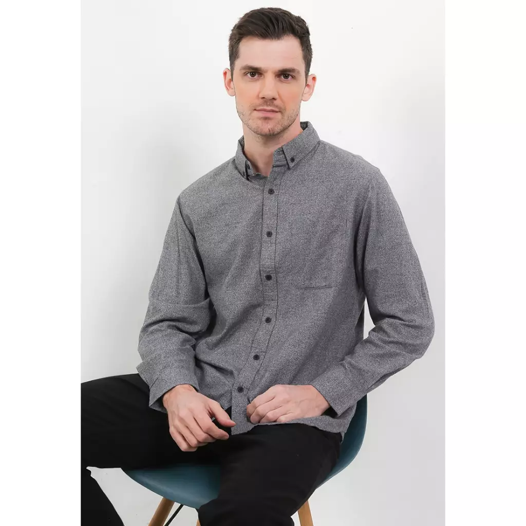 TRIPLE Kemeja Flanel Lengan Panjang Slim Fit (LS 530)