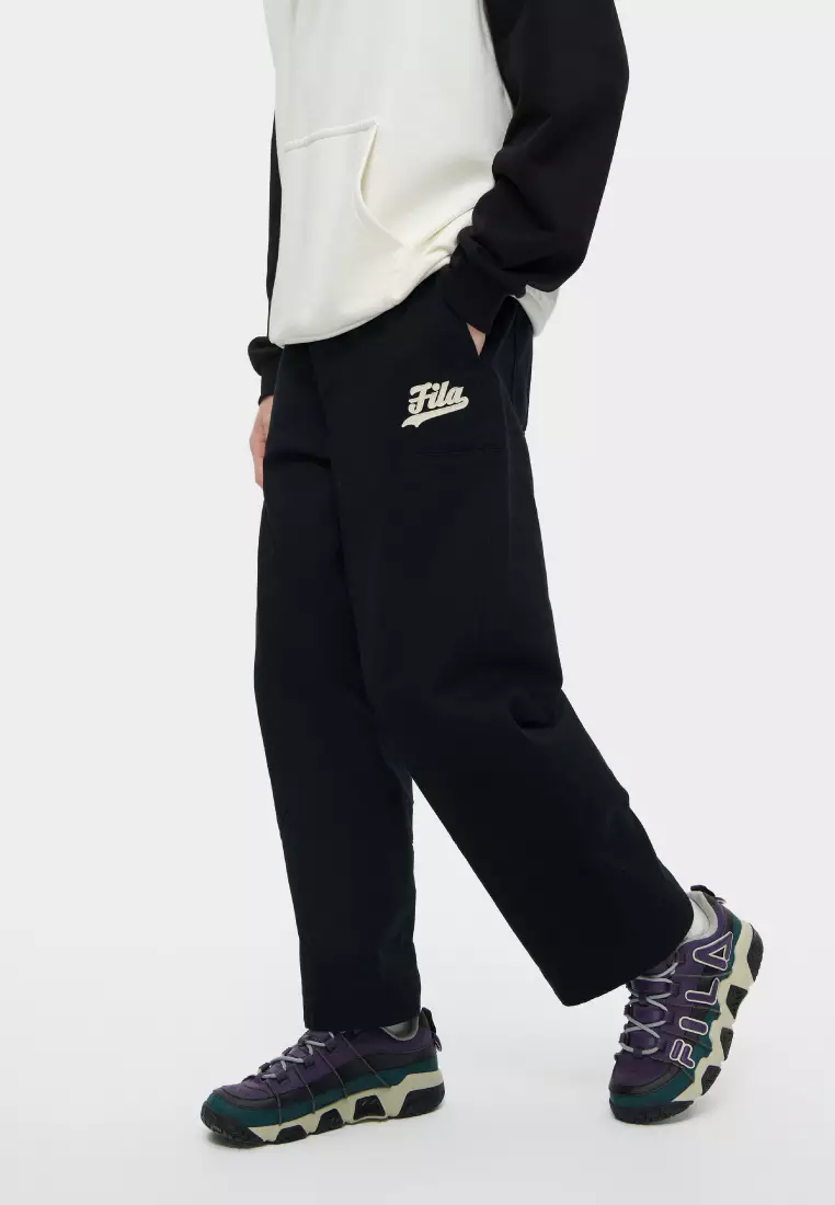 FILA FUSION Collection Men's Embroidered Fila Logo Long Pants 2024, Buy  FILA Online