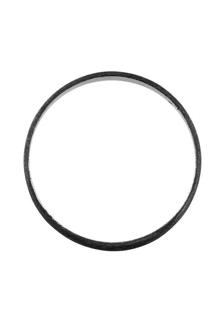 Ring Men Band Classic Solid Oxidized in 925 Sterling Silver