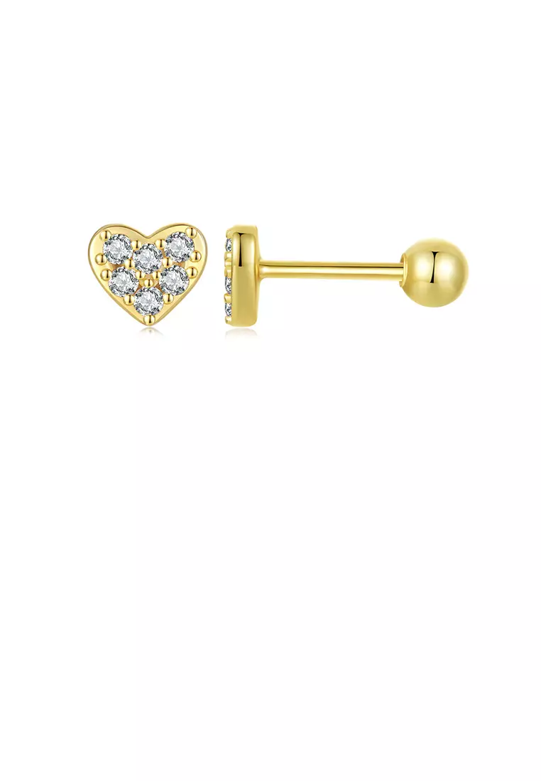 Cute cheap heart earrings